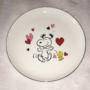 Lenox Snoopy and Woodstock Heart 8” Plate